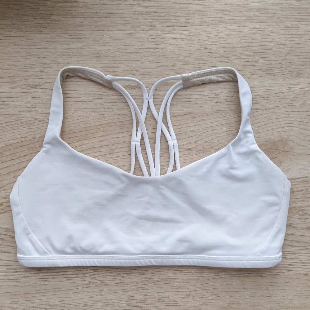 Lululemon 🍋Strappy White Sports Bra